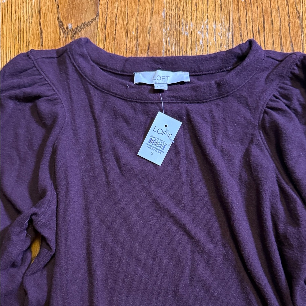 LOFT Deep Purple Long Sleeve